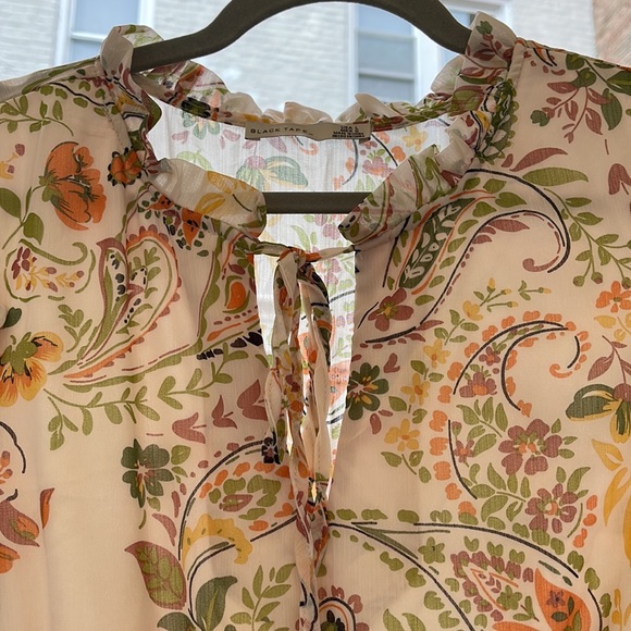 Black Tape_ Women’s Paisley Print Elastic -Waist Minidress - Large - Picture 5 of 15